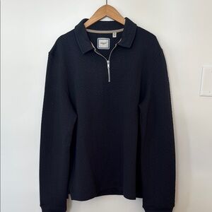Navy mini quilted Brave Soul - London quarter zip